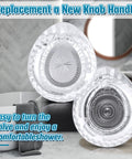 Replacement Shower Knob Kit For Moen 100710 Single Handle Tub And Shower Faucets Chrome Inserts 4 Pcs