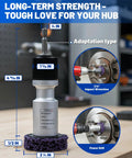 Drill Powered Wheel Hub Cleaning Tool with 3 Cleaning Pads for Rust Removal on Lug Studs and Brake Rotors demo