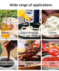 Wide range of applications showcasing No Fuss Paste Filling Machine With Digital Display And Foot Switch for honey, cream, and sauces.