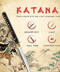 Lightweight Aluminum Alloy Katana Iaito For Iaido Training With Unsharpened Blade 28 Inch Fuller Groove Bamboo Tsuba