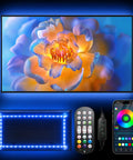 9.8 Ft USB Powered RGB LED TV Backlight Strip For 32 To 60 Inch Televisions With Remote Bluetooth App Control And Music Sync
