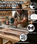 Woodworker using 47.2 Inch Router Sled For Flattening Slabs With 3 Axis Height Adjustment, Slab Flattening Jig in shop setting