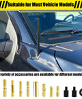 Black Spiral Bending Car Antenna Waterproof Rubber Antenna 7 Inch Flexible Retrofit Antenna With Screw Exterior Car Accessory on truck