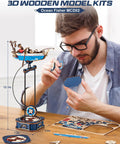 3D Wooden Puzzle For Adults Gravity Swing Ocean Fisher Model Kit With 161 Pieces No Fuss Setup Maritime Boat Craft For Home Display And Collectors Great Gift For Maritime Buffs. 13.1in wooden boat model kit