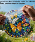 Butterfly Suncatcher Puzzle Kit With 83 Pieces For Doors Garden And Windows UV Printed Acrylic Double Sided Light Transmission