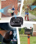 Half Mile Solar Wireless Driveway Alarm System with IP65 weatherproof outdoor motion detectors at gate, walkway, garage, mailbox