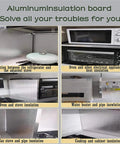 Must Have Magnetic Heat Shield Mat For Refrigerator And Stove Self Adhesive Insulation Board Oil Proof Thermal Protection
