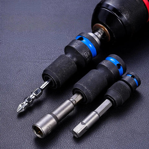 Get Your Hands On This Awesome Bolt Extractor Kit With Multi Spline Easy Out Set And Quick Release Tool For Crushing Seized Screws In Cars Or Sheds, 1/4in steel bits