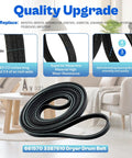 Heavy Duty Dryer Repair Kit With WPW10314173 Drum Rollers 661570V Belt W10837240 And 279640 Idler Pulleys displaying belt features