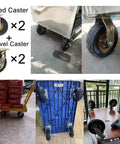 Heavy Duty Industrial Caster Wheels With Pneumatic Rubber Tires And Double Ball Bearings for cart replacement with two swivel and two fixed.