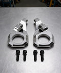 Beefy 31.8Mm CNC Aluminum Direct Mount Stem parts in silver finish for DH mountain bikes, showing dual clamp design with bolts