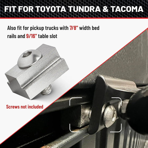 3/8-16 Thread T Slot Nut for Tacoma Tundra bed rails and deck track, stainless steel tie down accessory