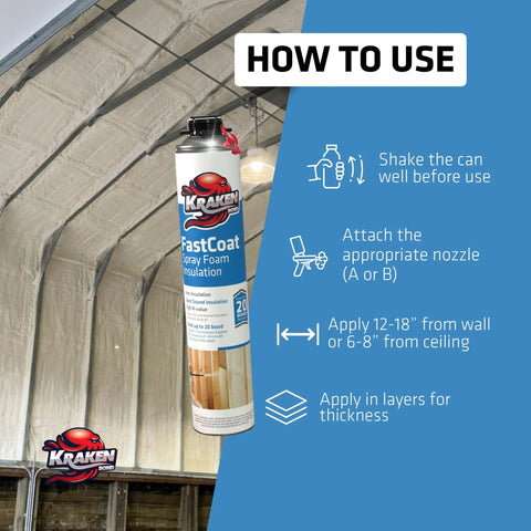 How to use Hardcore Closed Cell Expanding Foam Bundle With 48 Packs Of Class A Fire Rated Spray Foam Insulation instructions.