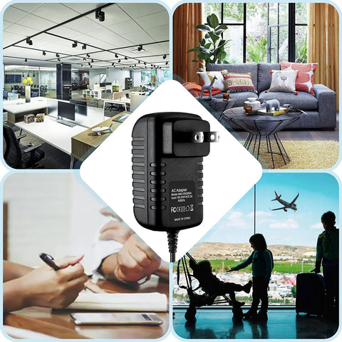 Yaesu VX-8DR Ham Radio AC DC Adapter with travel and office lifestyle scenes