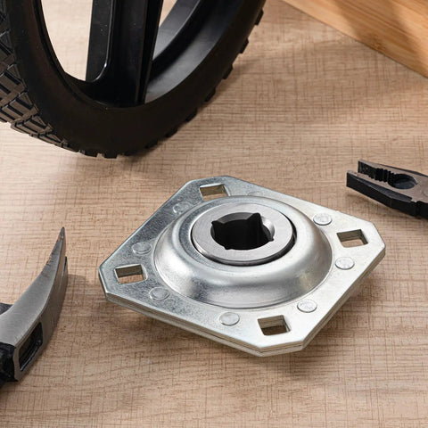 Two Pack 1 Inch Square Bore Disc Harrow Bearings With Four And A Half Inch Bolt Holes Heavy Duty Flange Bearing Units