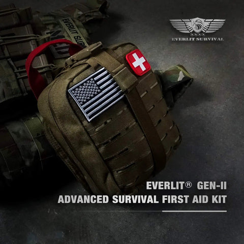 Upgraded Survival First Aid Kit With 1000D Nylon EMT Pouch Tactical Trauma Kit For Outdoor Camping Hiking Hunting All In One