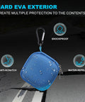 Hard Drive Carrying Case For Crucial X10 X10 Pro X9 X9 Pro Portable SSD 2TB 4TB 6TB 8TB EVA Shockproof Water Resistant