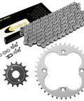 Drive Chain And Sprockets Kit For Honda TRX400EX Sportrax 400 2X4 1999-2004 With Master Link And Rivet Link 6000 Pound Tensile Chain front and rear sprockets