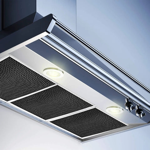 Modern range hood with 3 Pack Range Hood Filter Replacement 8.7 X 10.5 Inch Aluminum Charcoal Combo Filter For Broan Compatible