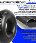 Replacement 24 By 12 By 12 Heavy Duty Inner Tube With TR13 Straight Valve Stems For ATV Lawn Tractors Mowers Golf Carts Snow Blowers