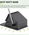 Heavy duty cast iron base of 1 Inch Button Cutter Circle Punch For Scrap Paper Cardboard Films And Diy Projects Heavy Duty Graphic Die