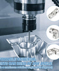 Rotatable Universal Steering Shaft 6mm To 4mm Inner Diameter U Joint Coupler Set For RC Cars Robots And Model Motors Includes M4 Screws And Spanner Beefed Up Upgrade Kit, CNC metal joint in angled use