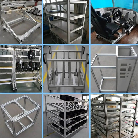 Legit Heavy Duty Aluminum T Slot Extrusion Rails Linear Motion Guides For Precision Cnc Machines And 3D Printer Framing, various applications.