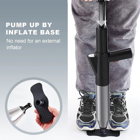 High Pressure Toilet Plunger For Clogs With Real Time Barometer And Stainless Steel Drain Blaster with adjustable base inflator