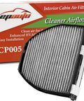 Activated Carbon Cabin Air Filter For Mercedes Benz C Class E Class CLS SL AMG GT GLK SLS 2008 To 2021 shown with packaging