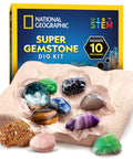 Dig Up 10 Real Gemstones Like A Boss Geologist With This Kid Friendly Gemstone Dig Kit Includes Amethyst Rose Quartz Pyrite Tigers Eye