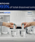 ZeroWater Technology 10 Cup Water Filter Pitcher with 5 Stage Advanced Filtration comparing dissolved solids removal with competitor.