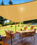 Heavy Duty UV Protection Shade Sail 10x13 Feet Beach Canopy For Yard Deck Lawn Garden Breathable Wind Resistant Sun Shade