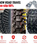 Super Heavy Tungsten Carbide Tire Studs For Winter Ice Control Grip Like Crazy On Frozen Roads For Trucks ATVs And Bikes close-up of tire stud details for winter grip