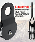 8 Ton Off Road Winch Recovery Snatch Block Pulley Doubles Your Winch Capacity For Tough Trails with grease injection hole