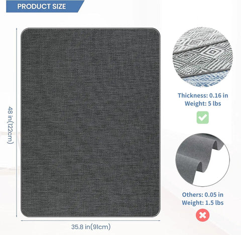 Chair Mat For Hardwood Floors 36 By 48 Inches Heavy Duty Office Chair Mat For Rolling Chairs Anti Slip Desk Protector