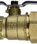 1 Inch IPS Ball Valve With Union Bronze Body And Stainless Steel Ball Heavy Duty Plumbing Valve For Water Lines Union Connection Durable Bronze Construction