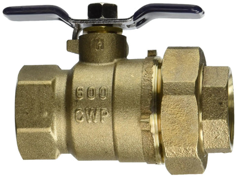 1 Inch IPS Ball Valve With Union Bronze Body And Stainless Steel Ball Heavy Duty Plumbing Valve For Water Lines Union Connection Durable Bronze Construction