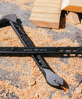Nail Puller Cats Paw Pry Bar for Demolition and Nail Extraction, High Carbon Steel, 11 Inch, Lightweight Yet Tough, Dual Strike Zones for Fast Nail Removal, Precision Honed Claws for Embedded Nails, SRS Lanyard Compatible on sawdust