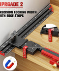 Adjustable Stair Tread Template Tool With Solid Aluminum Alloy Jig, No Assembly Required, 23 To 64 Inch Lengths, Edge Stops