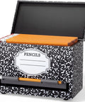 Wooden Pencil Dispenser For Classroom And Home Office Holds Up To 200 Pencils Compact 9.5 By 6.7 By 5 Inches Desk Organizer