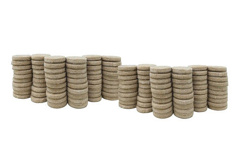 Self Adhesive Felt Furniture Pads 3/4 Inch Beige 120 Pack, Scratch Free Glide For Hardwood Tile And Laminate Floors.