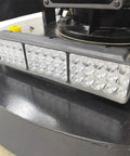 Close-up of electric concrete floor grinder's control panel with LED indicators on 12 head grinding system, 220V, 18.5KW.
