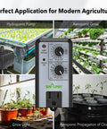 Repeat Cycle Intermittent Timer for Auto On Off in hydroponics, aquaponics, aeroponics settings displaying control panel.