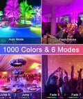 Outdoor 25W RGB LED Flood Lights 4 Pack With Remote Control Color Changing Patio Uplights Waterproof IP66 display in events