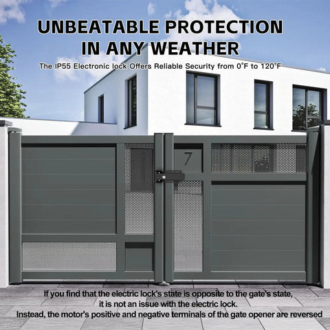 Universal Electric Gate Lock For 12 To 24 Volt DC Swing Gates Easy Install No Fuss Magnetic Gate Lock That Plays Nice