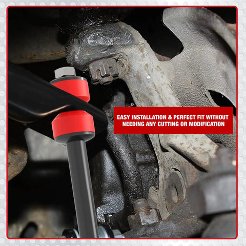 Code Red Sway Bar Stabilizer Link Kit For GM Trucks And SUVs Fits Avalanche Blazer Escalade Suburban Sierra Silverado Tahoe Yukon Hummer 1978 2019 Premium Sleeves And Bushings Made In USA installed on GM suspension