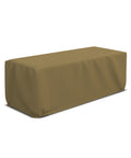 Rectangular Fire Pit Cover With Elastic Hem, 160 GSM Duro Pro Breathable Nonwoven Fabric, Waterproof and Weatherproof