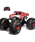 Spider Man RC Monster Truck Mega Size Over Two Feet Long One Six Scale All Terrain Off Road Toy For Kids Four And Up, foam treads