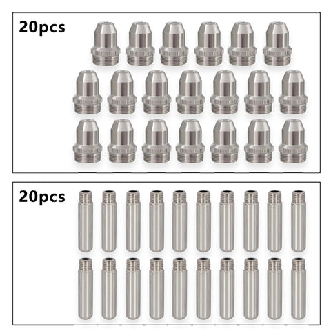 40 Piece Plasma Cutter Tips And Consumables Kit For LTP5000D And LTPDC2000D Top Notch Pro Grade Quality For Clean Precise Cuts With Minimal Slag