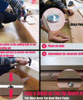 Person using Stainless Steel Dowel Pin Centers Drilling Hole Tool Set For Woodworking, 20 Pc Centering Pins for precise drilling.